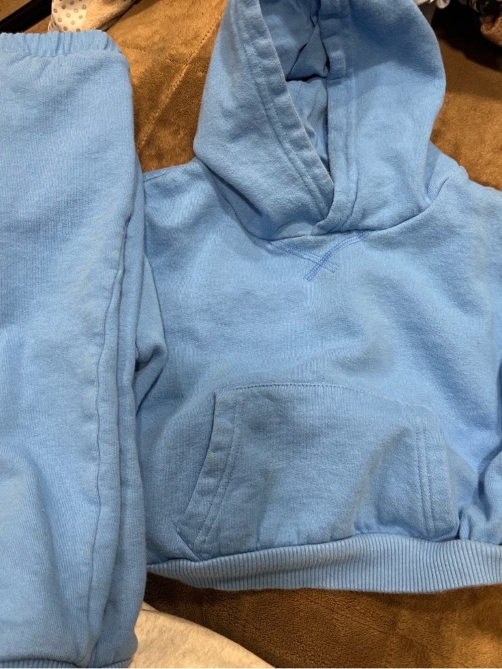 Primark Light Blue Kids Hoodie and Jogger Set